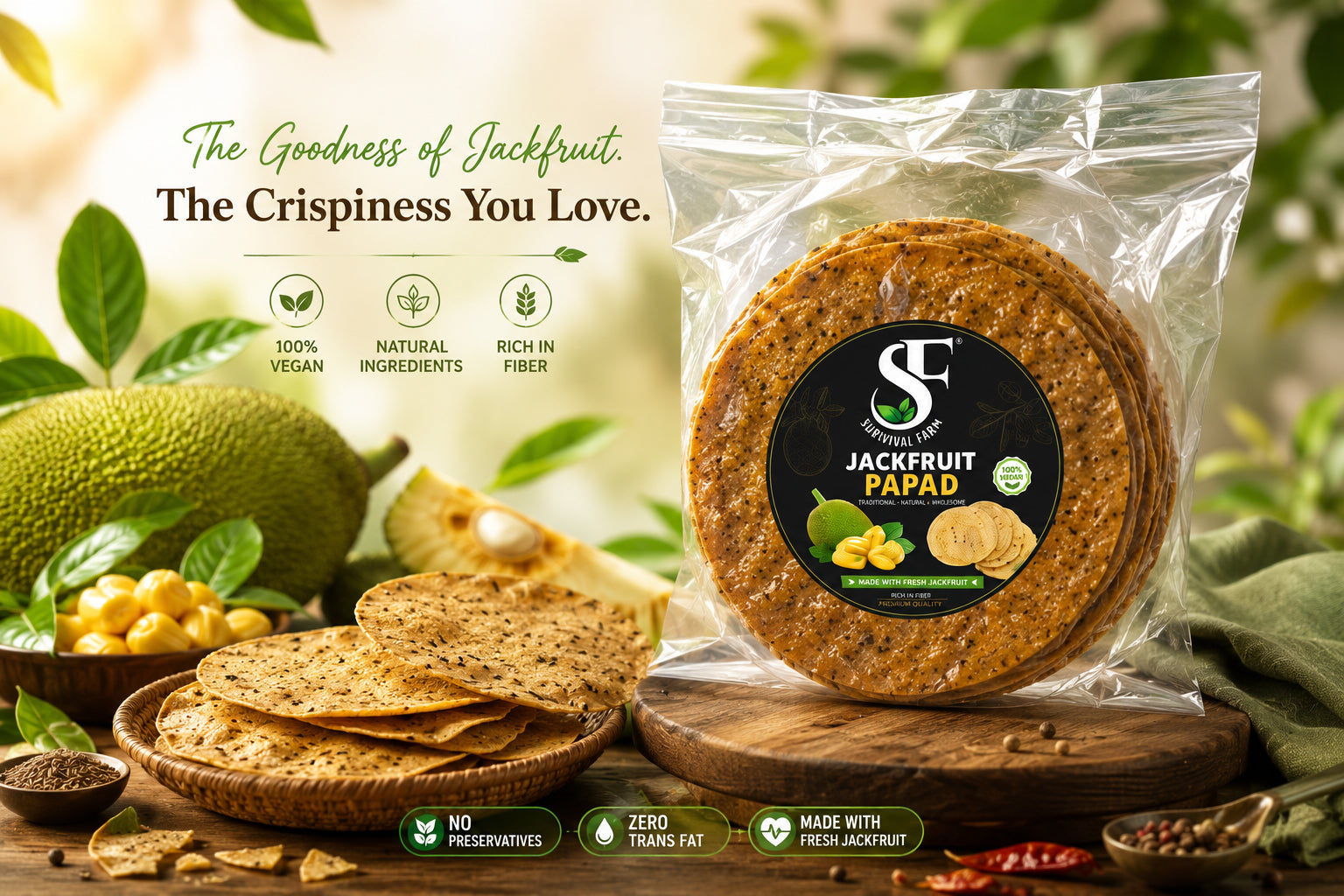 Jackfruit Papad (Halasina Hapala) Pack of 25